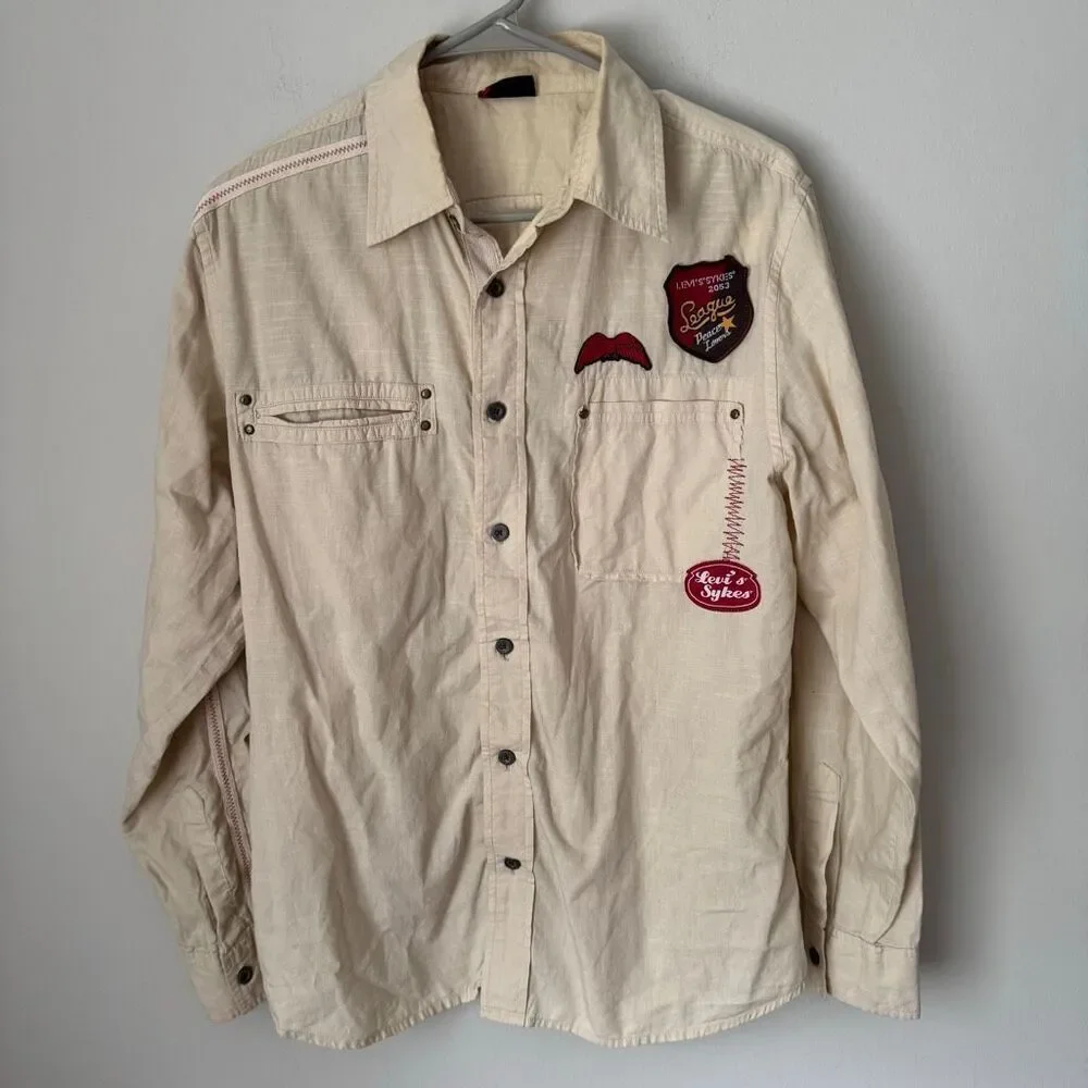 Vintage Y2K Levi’s Sykes Utility Shirt Rare Collectible 2000’s Streetwear Size L